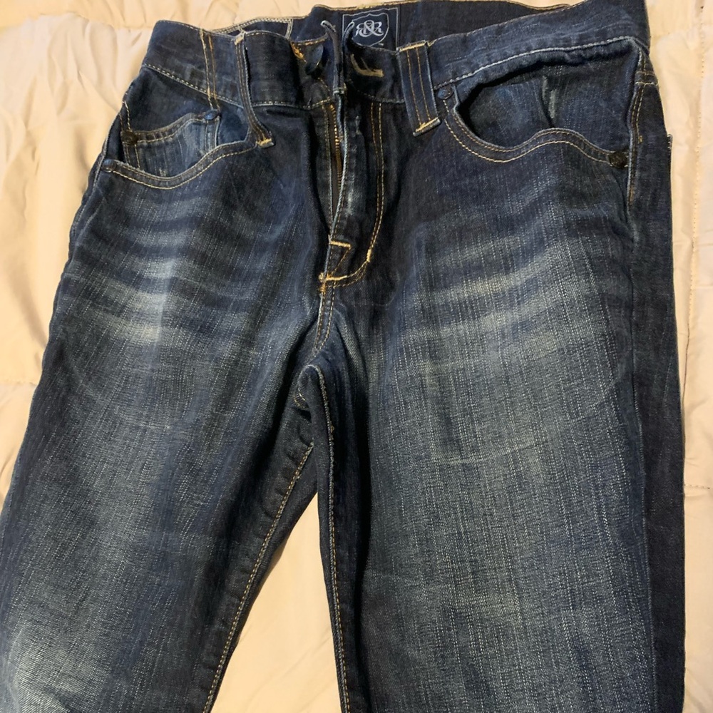 Men's Dark Blue Rock & Republic Denim Jeans - Classic Straight Fit 32x30
